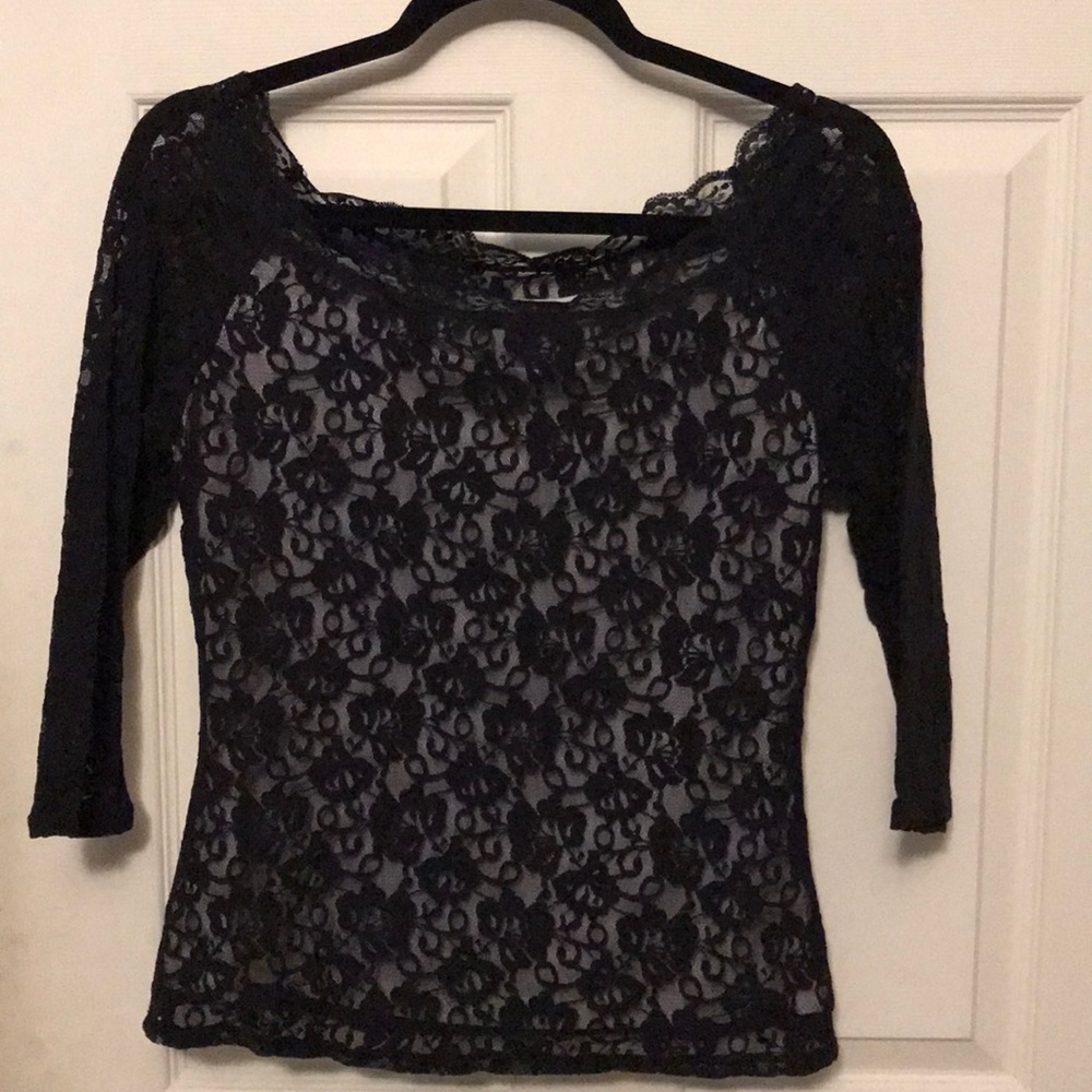 Off shoulder lace top